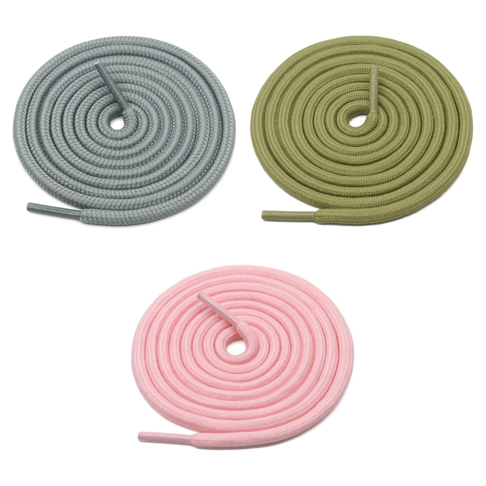 GRAH SANGRAH® 3 Pair (1 Pair Per Single Color) Unisex Shoes Laces For Sport, Running Casual Gym Shoelaces