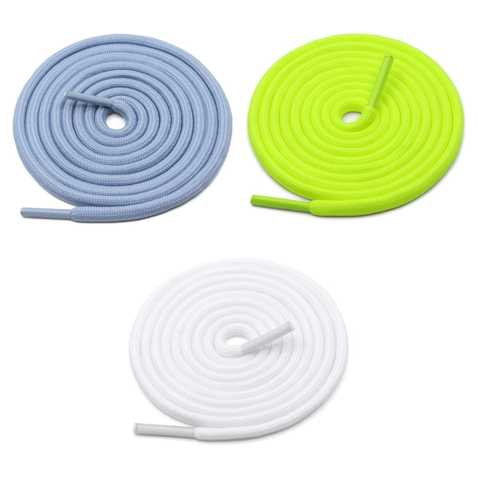GRAH SANGRAH® 3 Pair (1 Pair Per Single Color) Unisex Shoes Laces For Sport, Running Casual Gym Shoelaces
