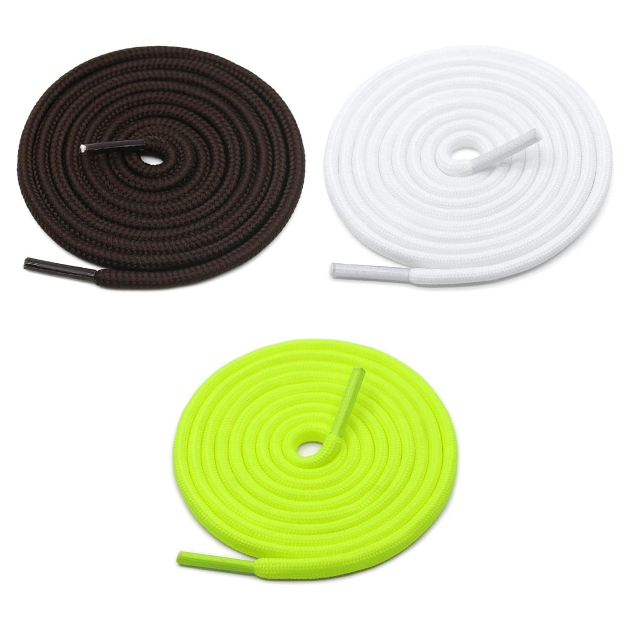 GRAH SANGRAH® 3 Pair (1 Pair Per Single Color) Unisex Shoes Laces For Sport, Running Casual Gym Shoelaces