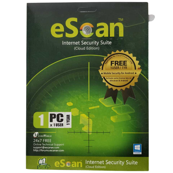 eScan Internet Security Suite Version 11 - 1 PC, 1 Year - Royal Computer  Solution