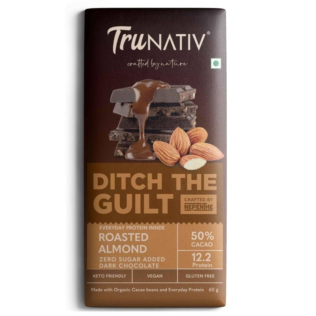 Roasted Almond - Zero Added Sugar - Dark Chocolate