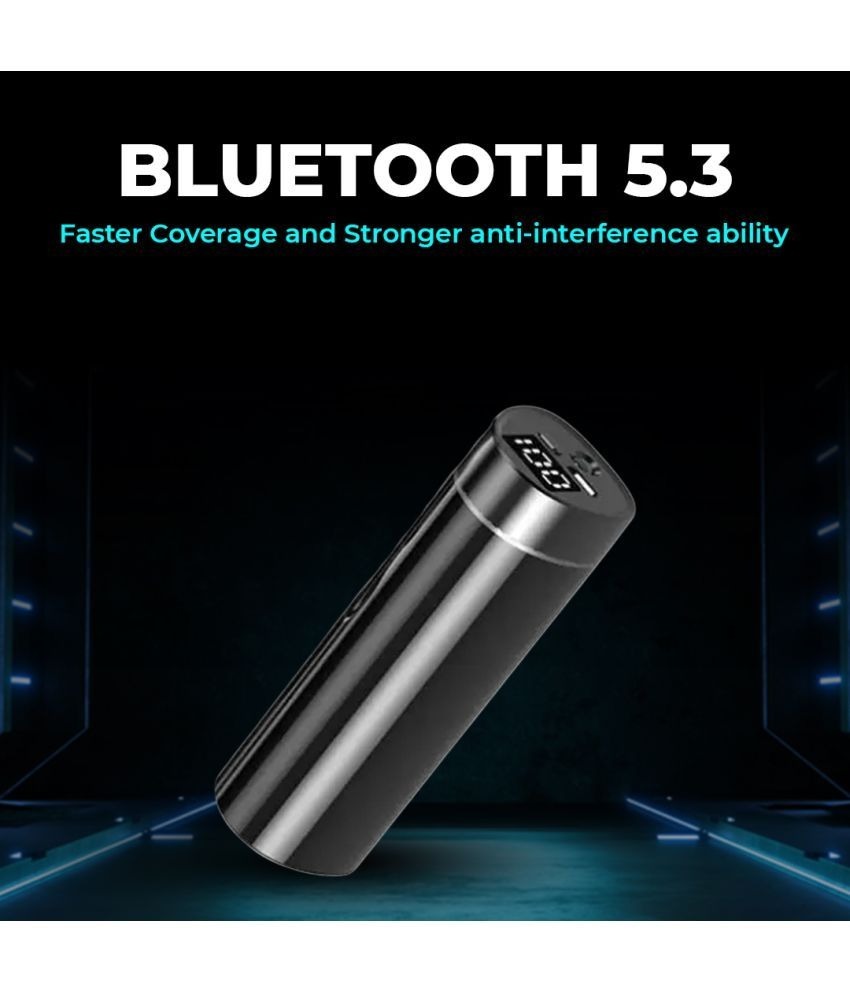 Tecsox Curvepods Bluetooth Bluetooth Earphone In Ear Powerfull Bass Black