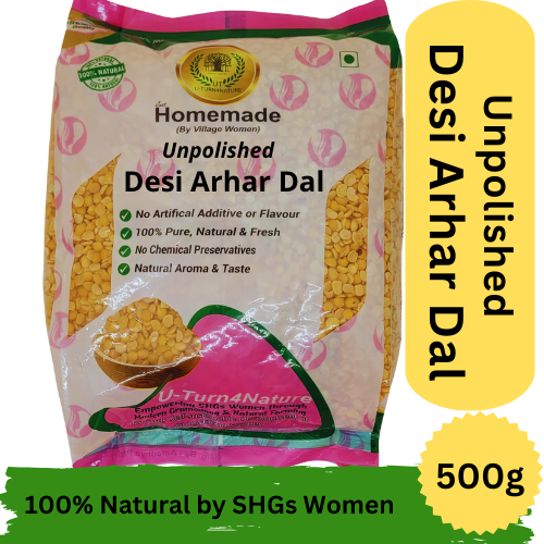 Arhar (Tur) Dal Unpolished Desi 500g-1kg - 500g