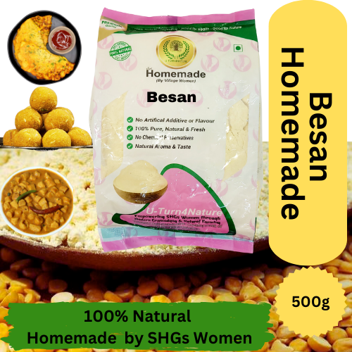 Besan , Fresh Homemade, 500g - 500g, Pouch or Paper Bag, Tomorrow