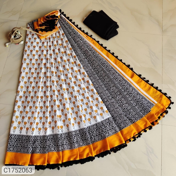 Cotton Saree Mul Mul Brand C1752065 - Design-2