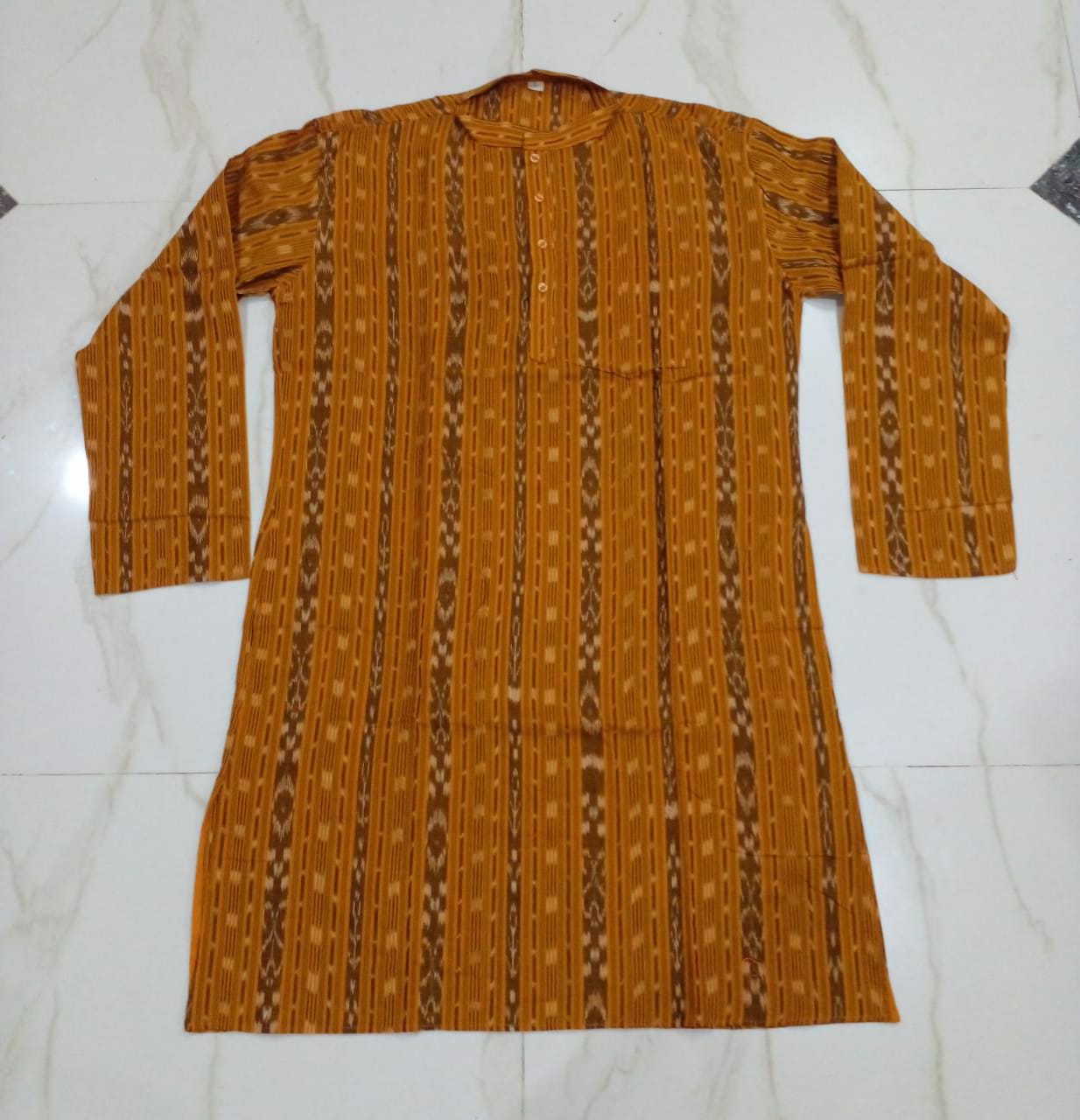 101483 Sambalpuri Cotton Kurta , Dhila With Stiching Size 32 Chest- 40 Chest - 32 Chest