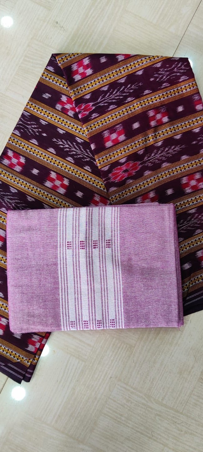 100684 Sambalpuri Dress Materials Set