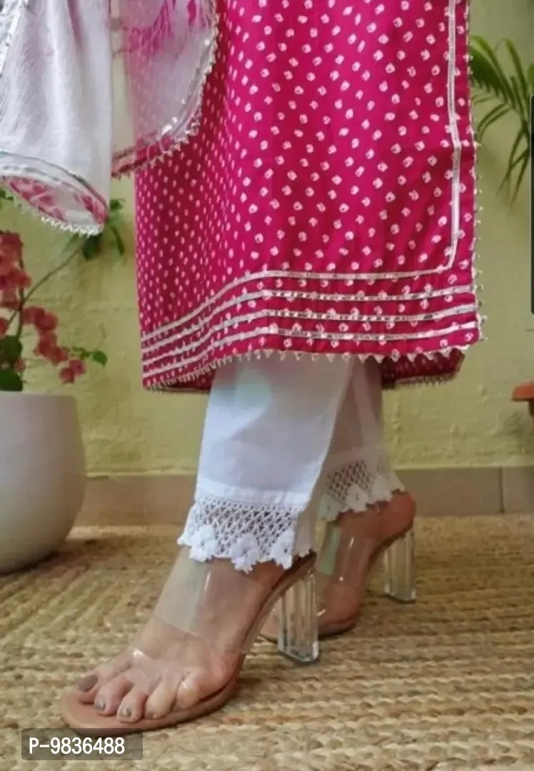 100448 Kurti with Dupatta and Bottomwear - Xl