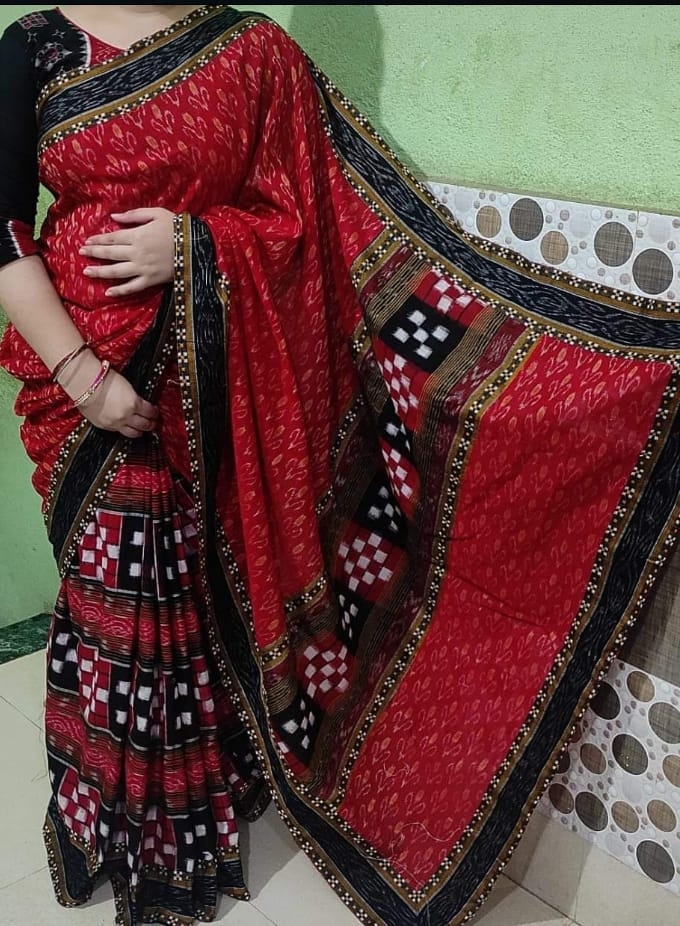 100796 Sambalpuri Patchwork Saree 