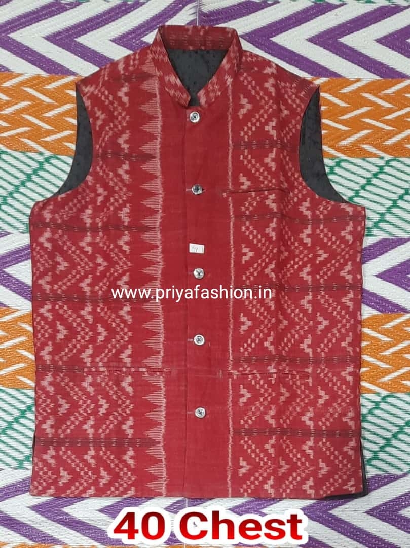 1008869  Sambalpuri Neheru Jaket - 38