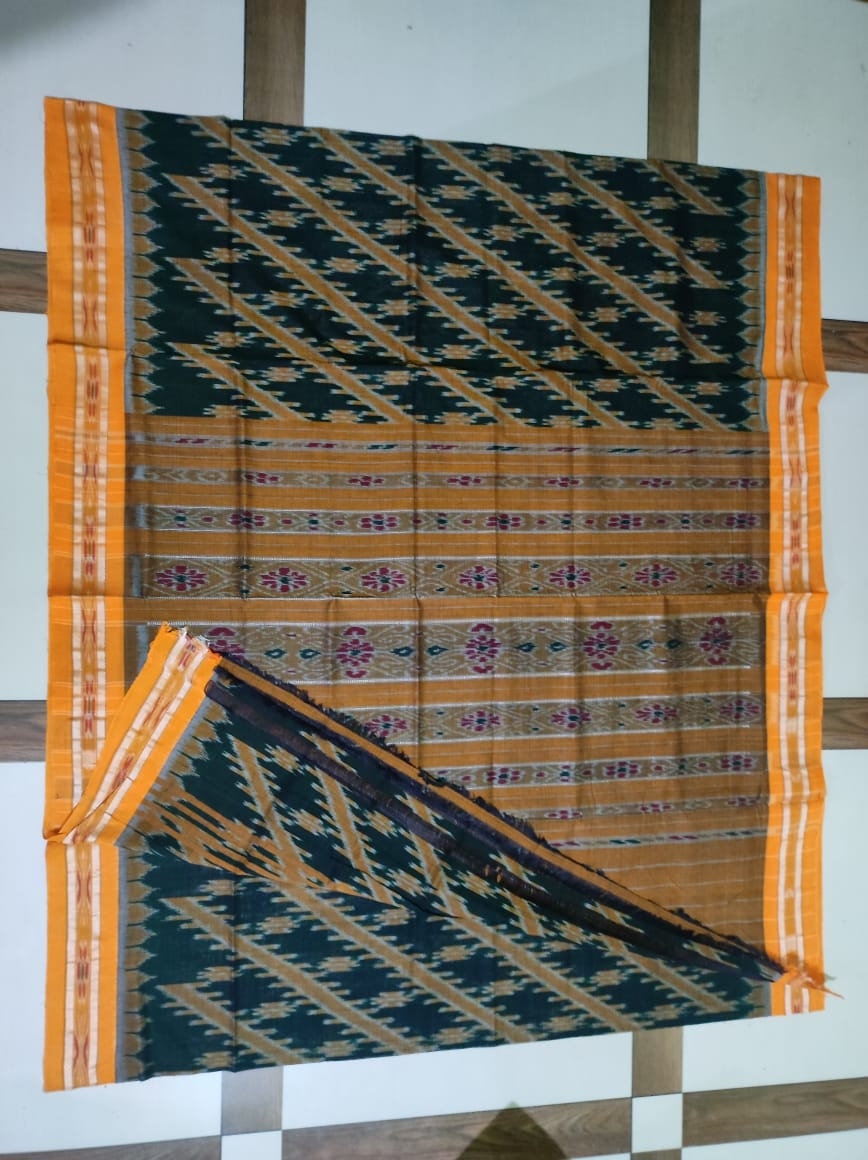 100884 Sambalpuri Body Banda Design Handloom Saree 