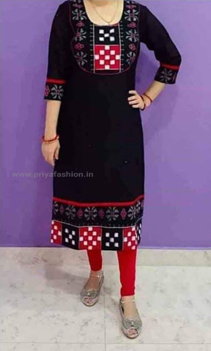 102050 Sambalpuri Stitching Kurti