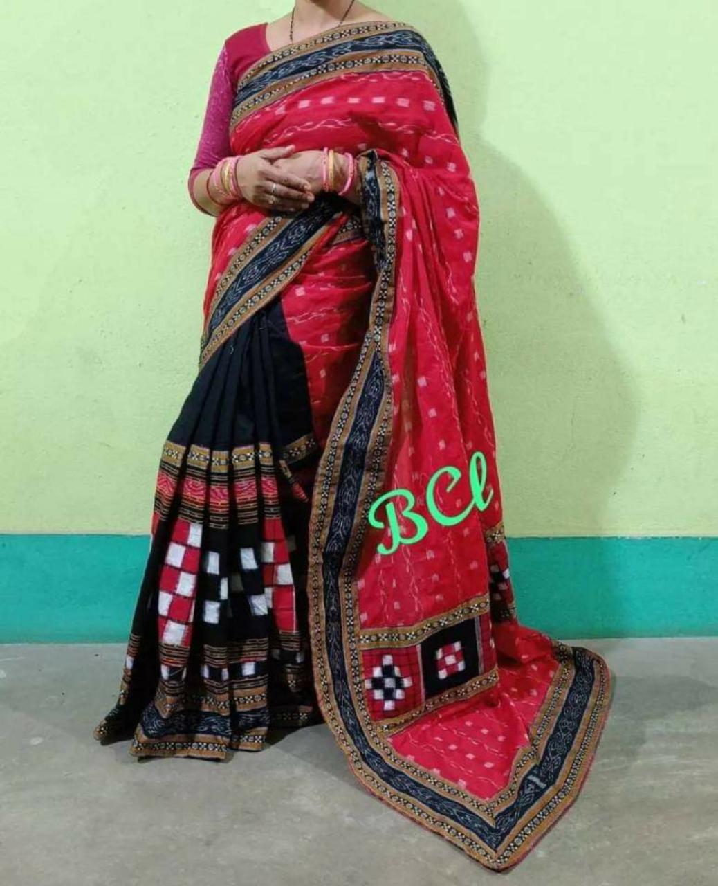 100939 Sambalpuri pach work saree