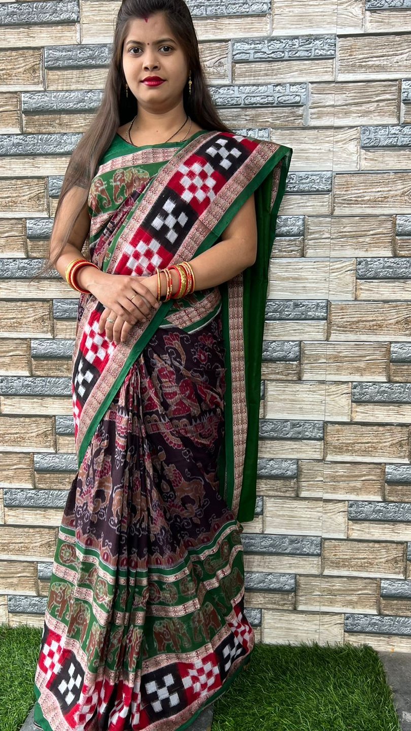 101052 Sambalpuri Handloom Saree New Design 