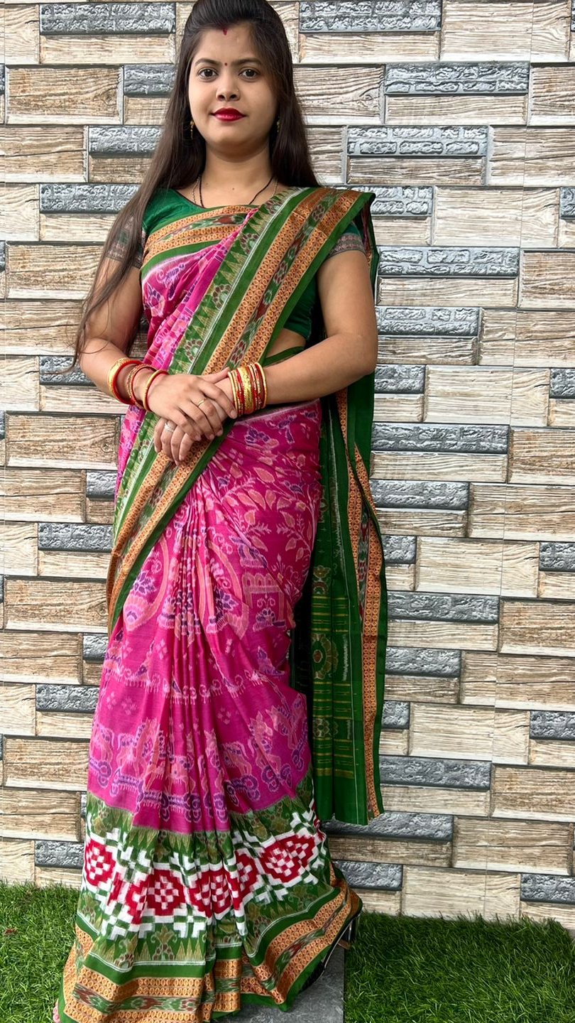 101055 Sambalpuri Handloom Saree New Design 