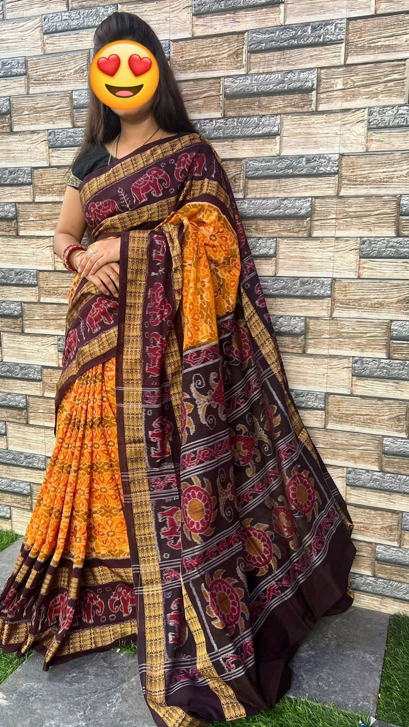 101056 Sambalpuri Handloom Saree New Design 