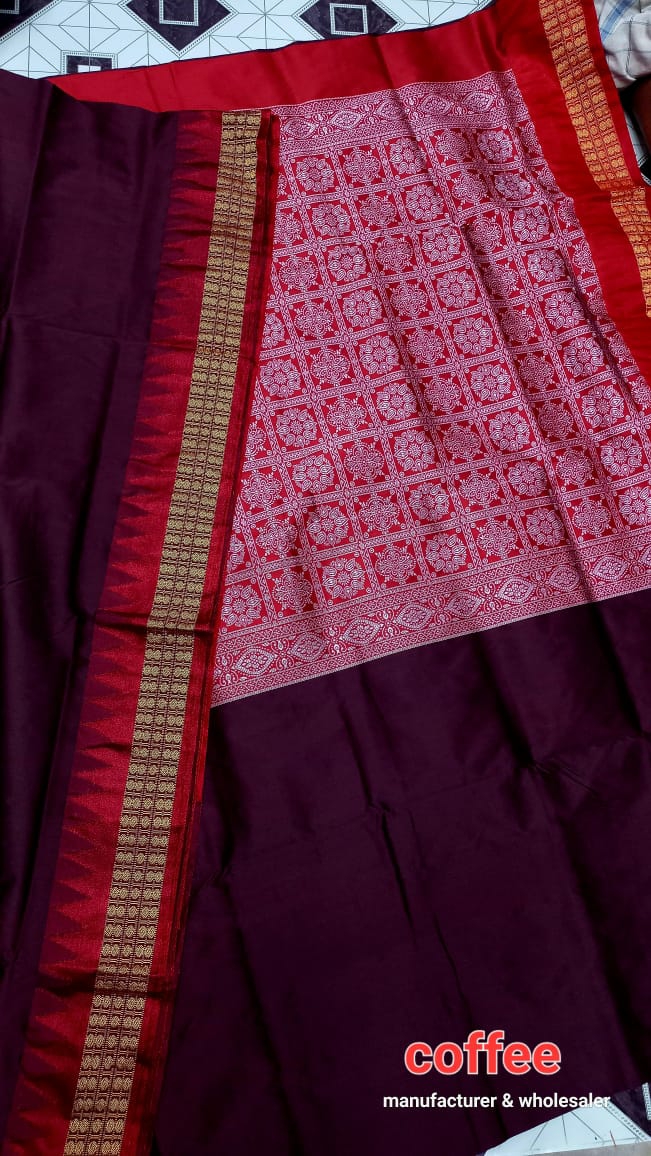 101102 Silk Pata Saree With Blouse 