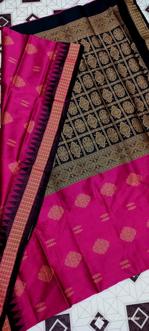 101147 Silk Pata Saree With Blouse 