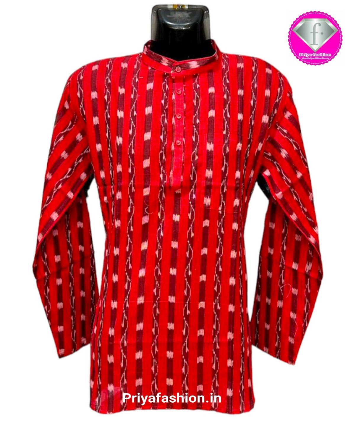 101170 Sambalpuri Handloom Long Kurta / Dhila - 44