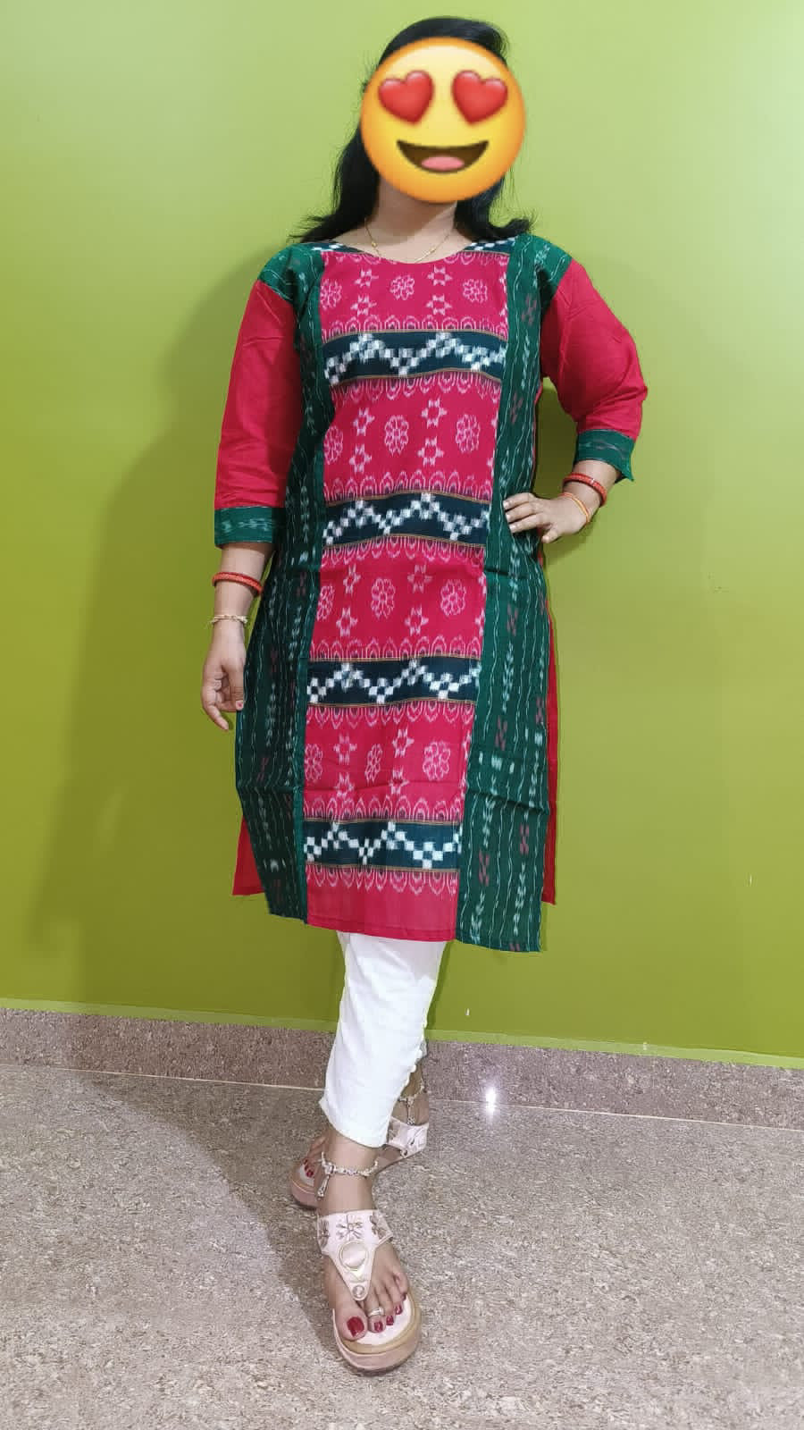 101730 Sambalpuri Handloom Stiching Kurti  - 38