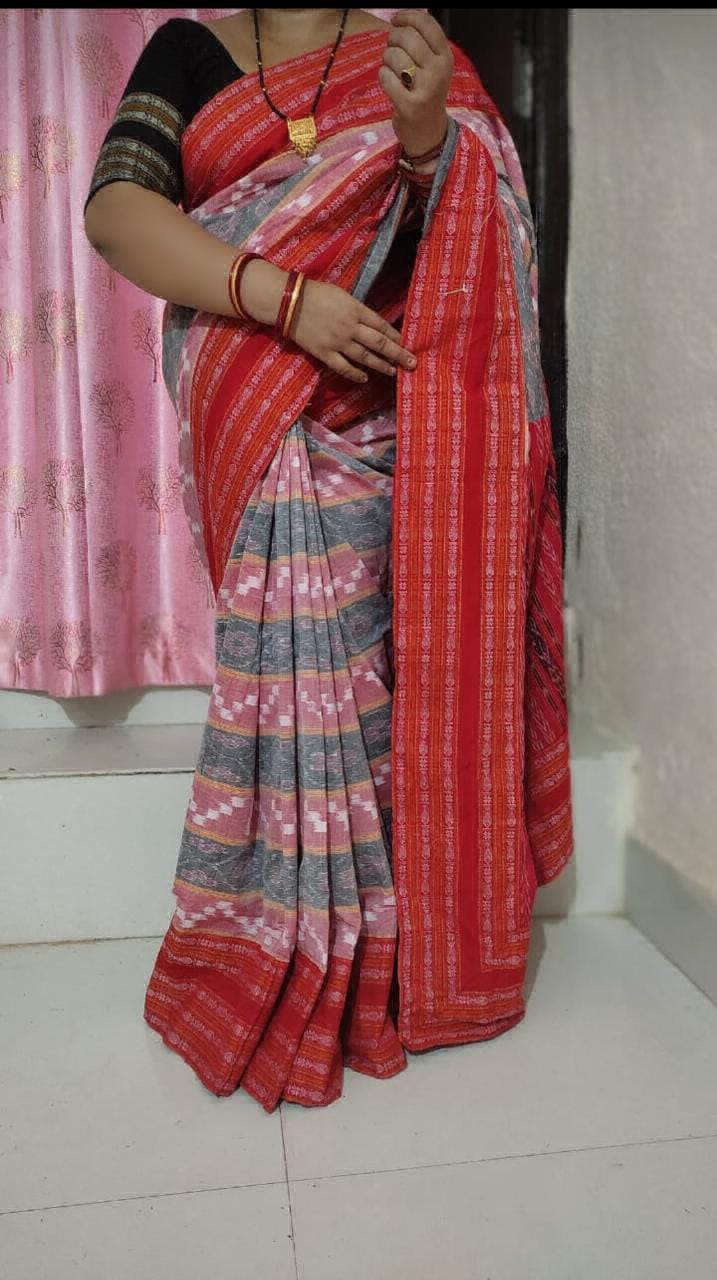 100827 Sambalpuri Patchwork Saree 