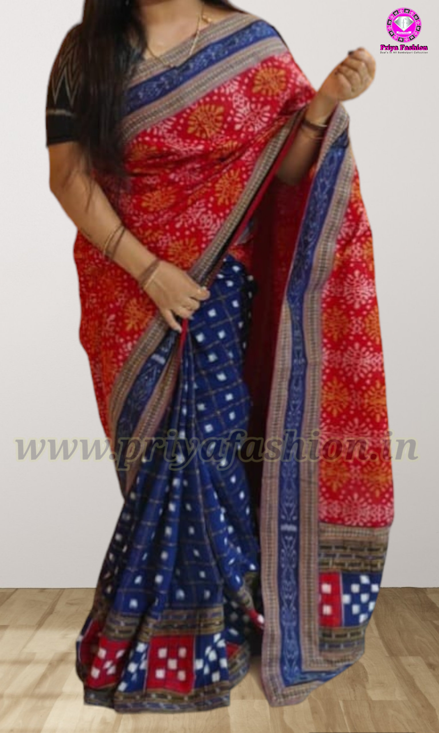 Blue Lotus Sambalpuri Silk Saree- Odisha Handloom Sarees,Sambalpuri Silk  saree | BigRayn.com