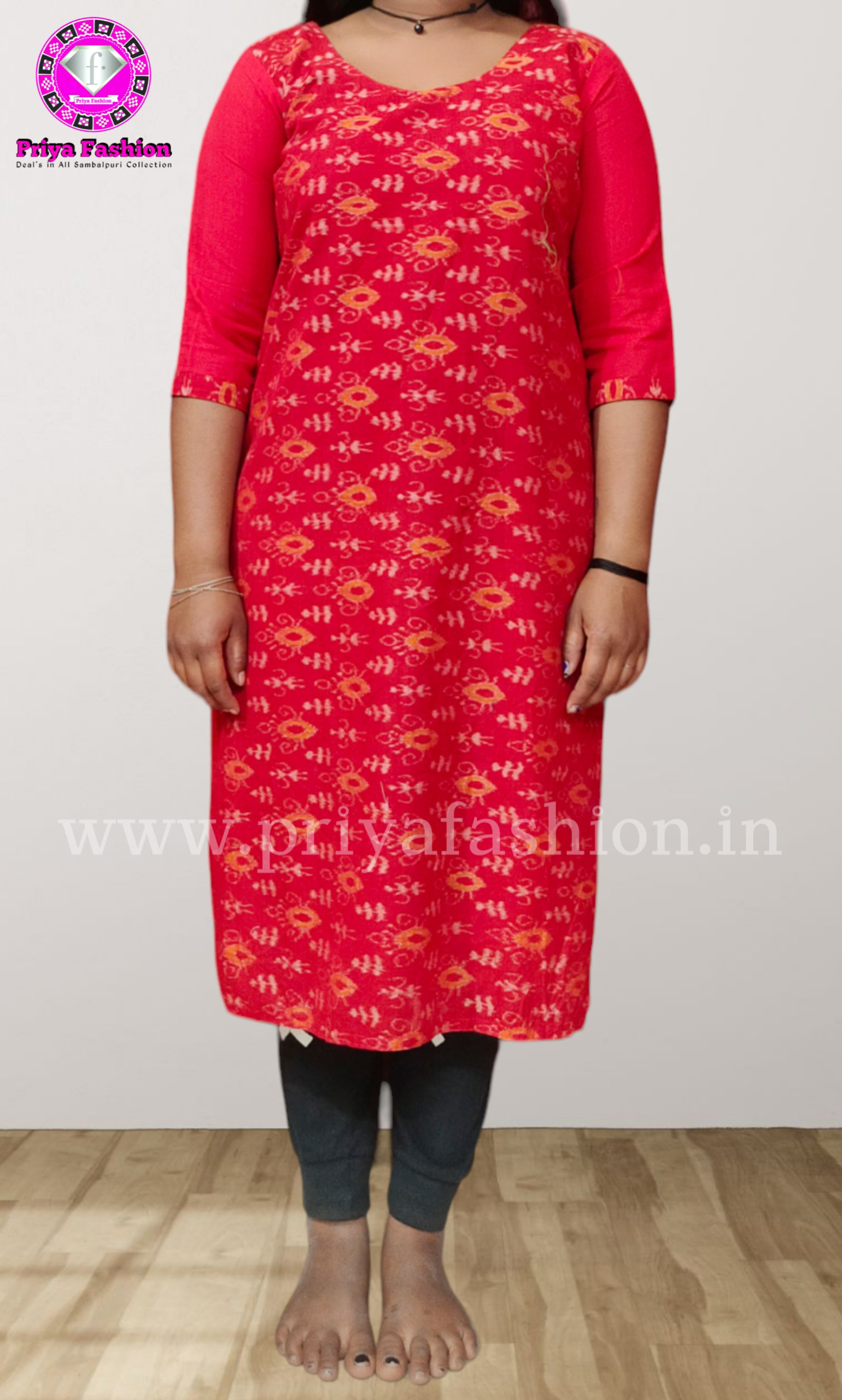 Yellow & Green Printed Half Sleeve Cotton Assymetric A-Line Kurta –  Trendphoria