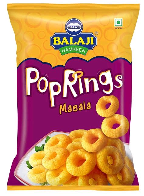 Balaji Wafers PopRings Masala 22g~