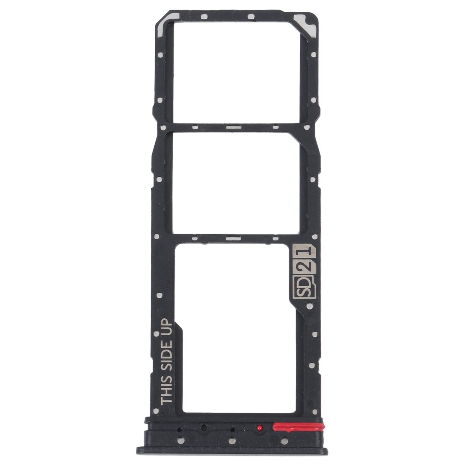 For Motorola Moto G32 Dual Sim Card Tray Reader Holder Black