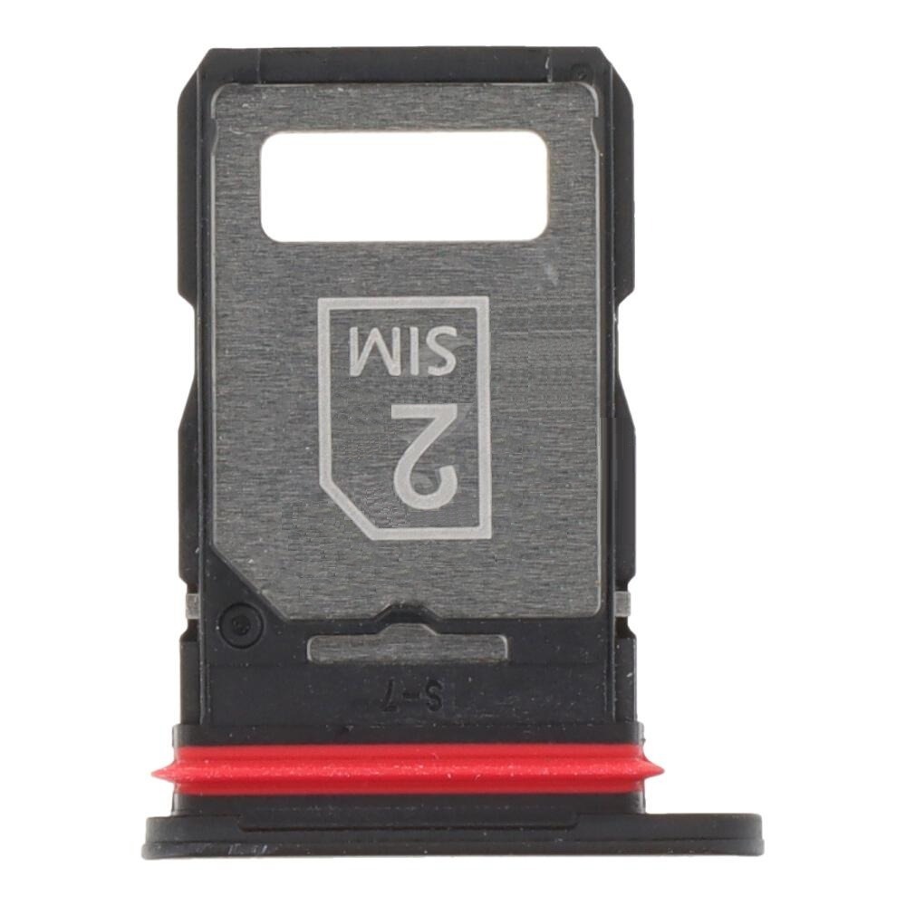 For Motorola Moto Edge 40 Neo  Dual Sim Card Tray Reader Holder Black