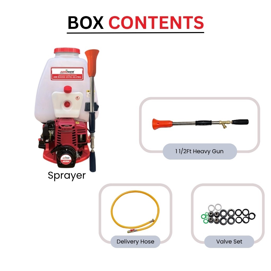 Agrimate Gx35 4Stroke Petrol Knapsack Power Sprayer