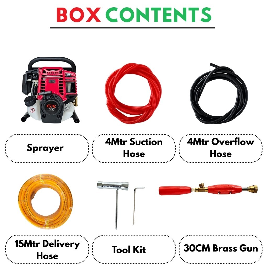 Bhoomi GX-35 4Stroke Petrol Portable Power Sprayer