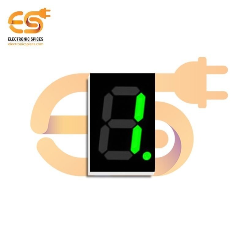 0.56 inch 1 digit Green display color 7 segment LED display COMMON ANODEs