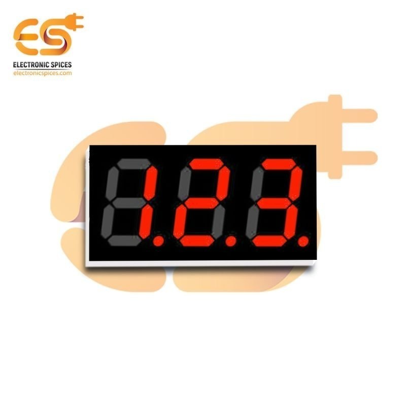 0.56 inch 3 digit RED display color 7 segment LED display COMMON CATHODEs