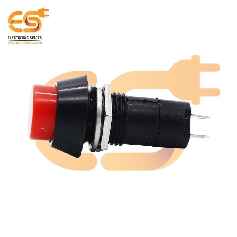 SPST On and Off self lock momentary push button Red color horn switch pack of 5pcs