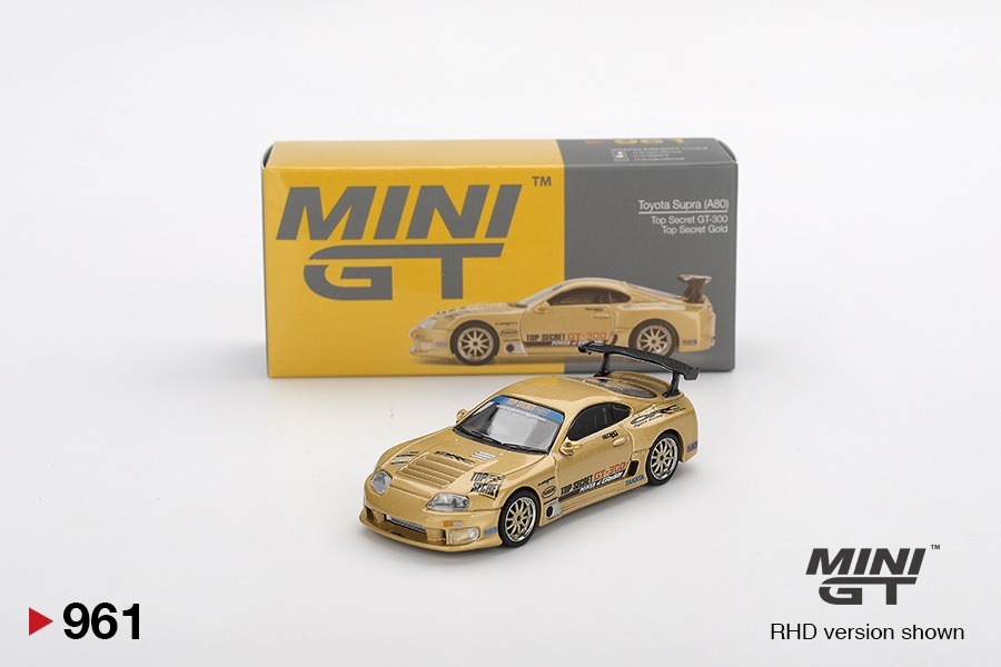 MINI GT #961: Toyota Supra (A80) Top Secret GT-300 Top Secret Gold