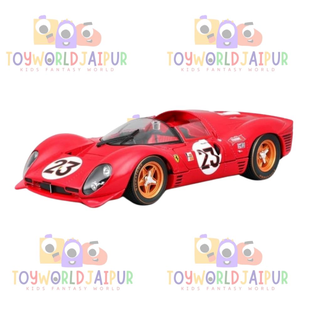 Bburago Ferrari 330 P4 Daytona 1967 – Kit Modello In Metallo Scala 1:24 Da Montare – Auto Da Corsa Storica Collezionabile 5+ Anni