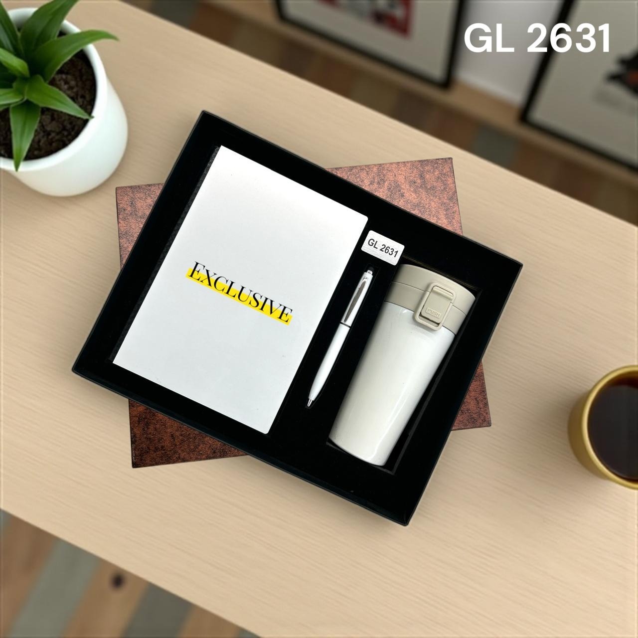 GL 2631 White 3 in 1 Sipper Gift Combo Set