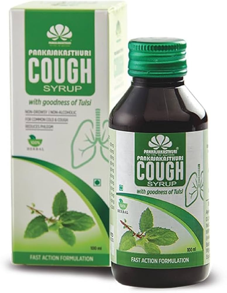 Pankajakasturi Herbals Cough Syrup (Mint) 100ml