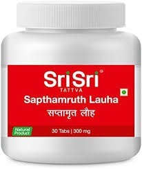 Sri Sri Ayurveda Sapthamruth Lauha 30 Tablet
