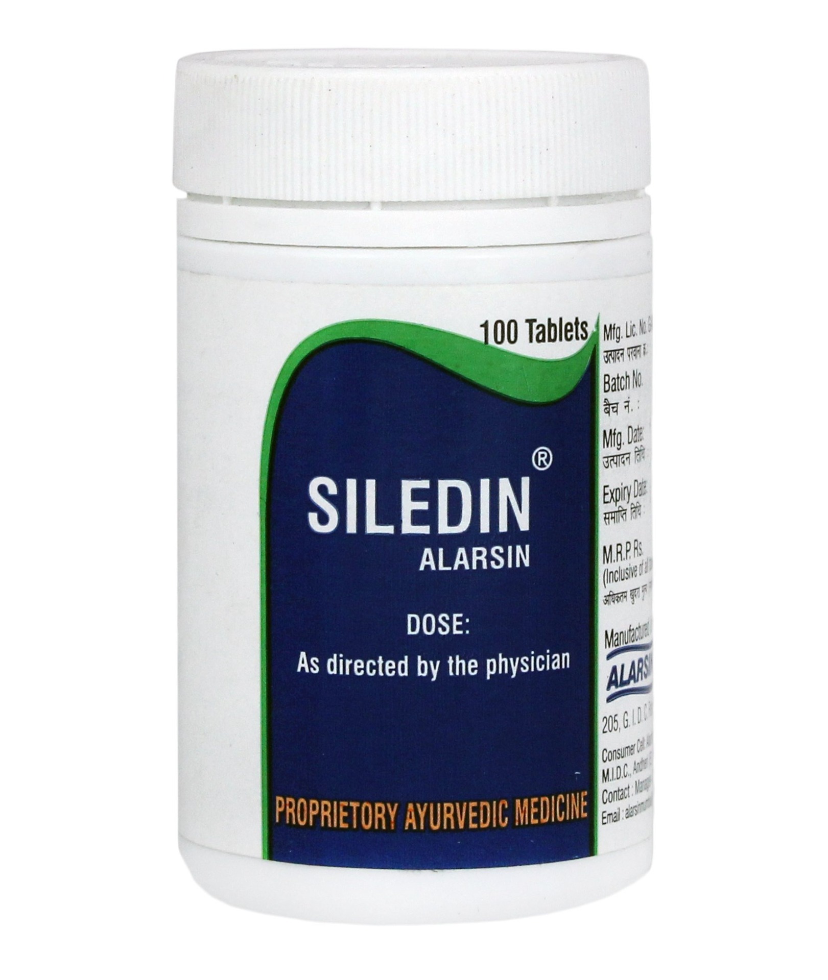 Alarsin Siledin 100 Tablets 