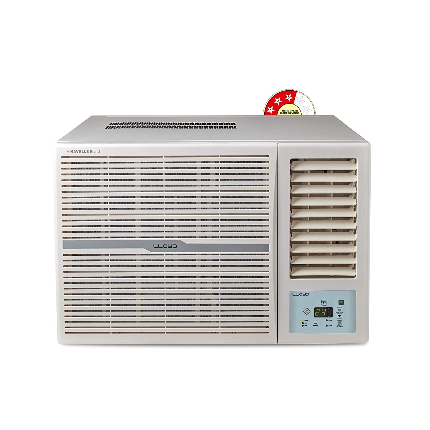 Lloyd 1.5 Ton 3 Star Window AC (Copper, Clean Air Filter, GLW18B32WSEW, White)