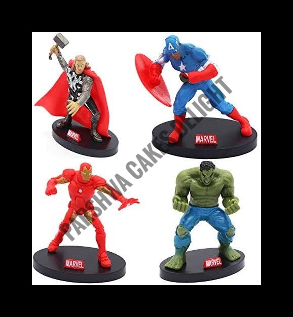 AVENGERS TOY SET - 4 PCS SET, PVC