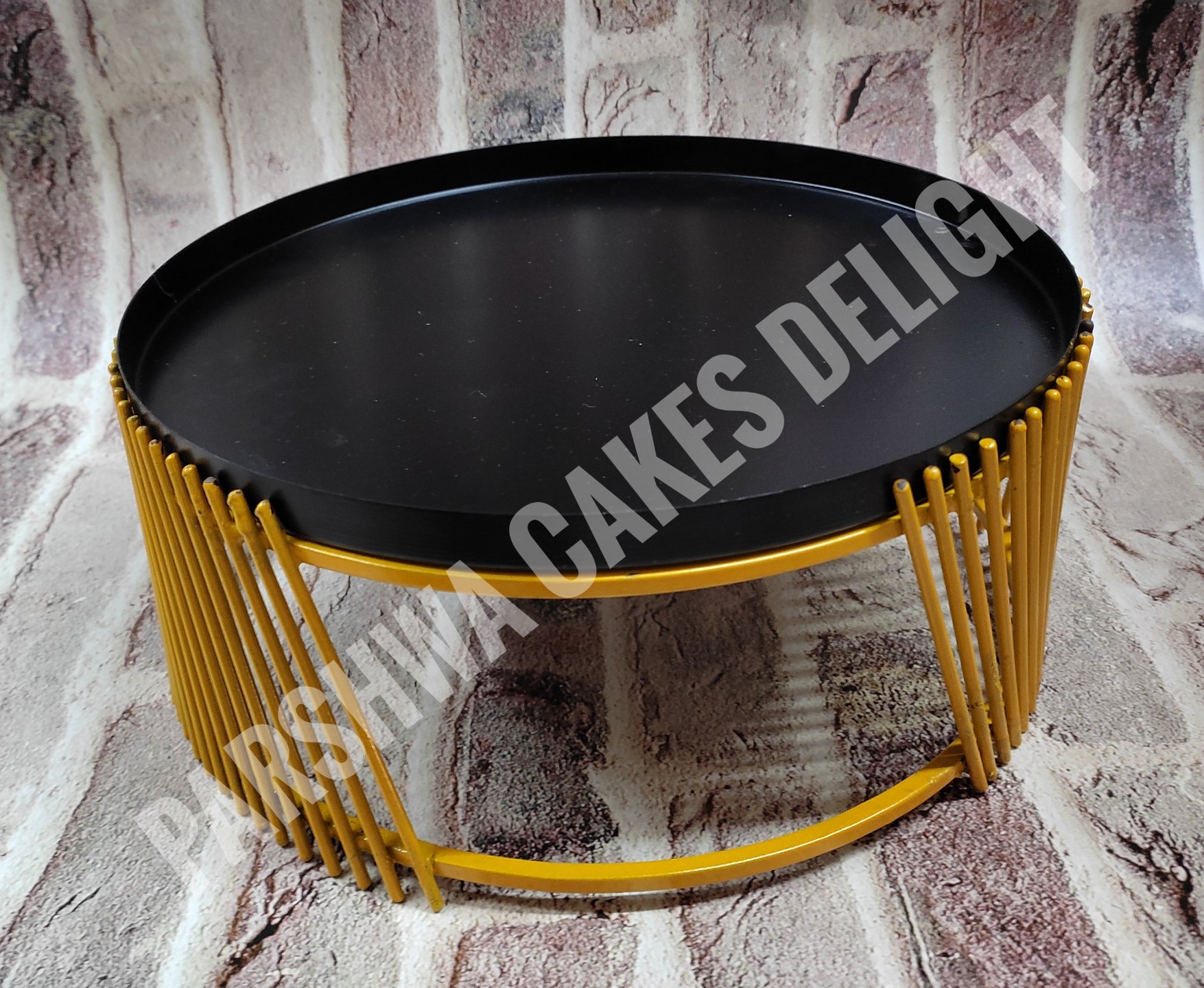 MATT CAKE STAND  - BLACK TOP