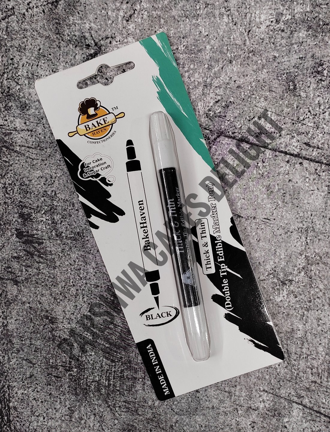  BAKEHAVEN EDIBLE MARKER  - BLACK