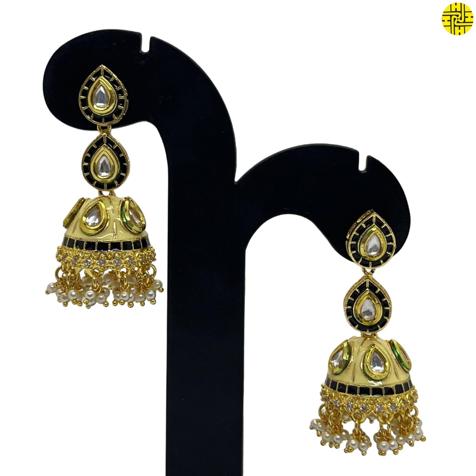 Designer Long Pearl Earrings Hje 358