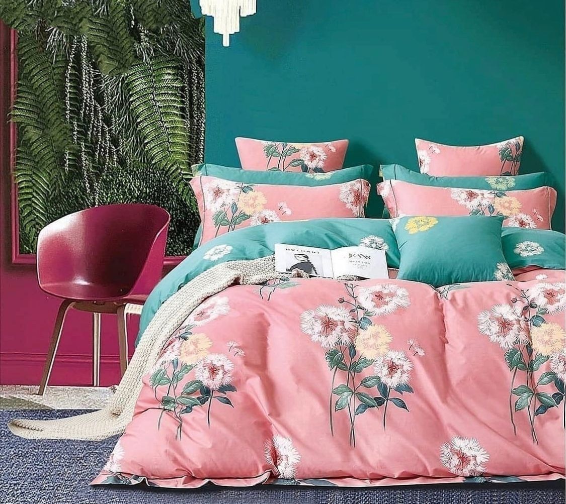 Pinsonic Bed Cover Set - Hyatt Mist - Cosmopolitan Chic - Double Bed