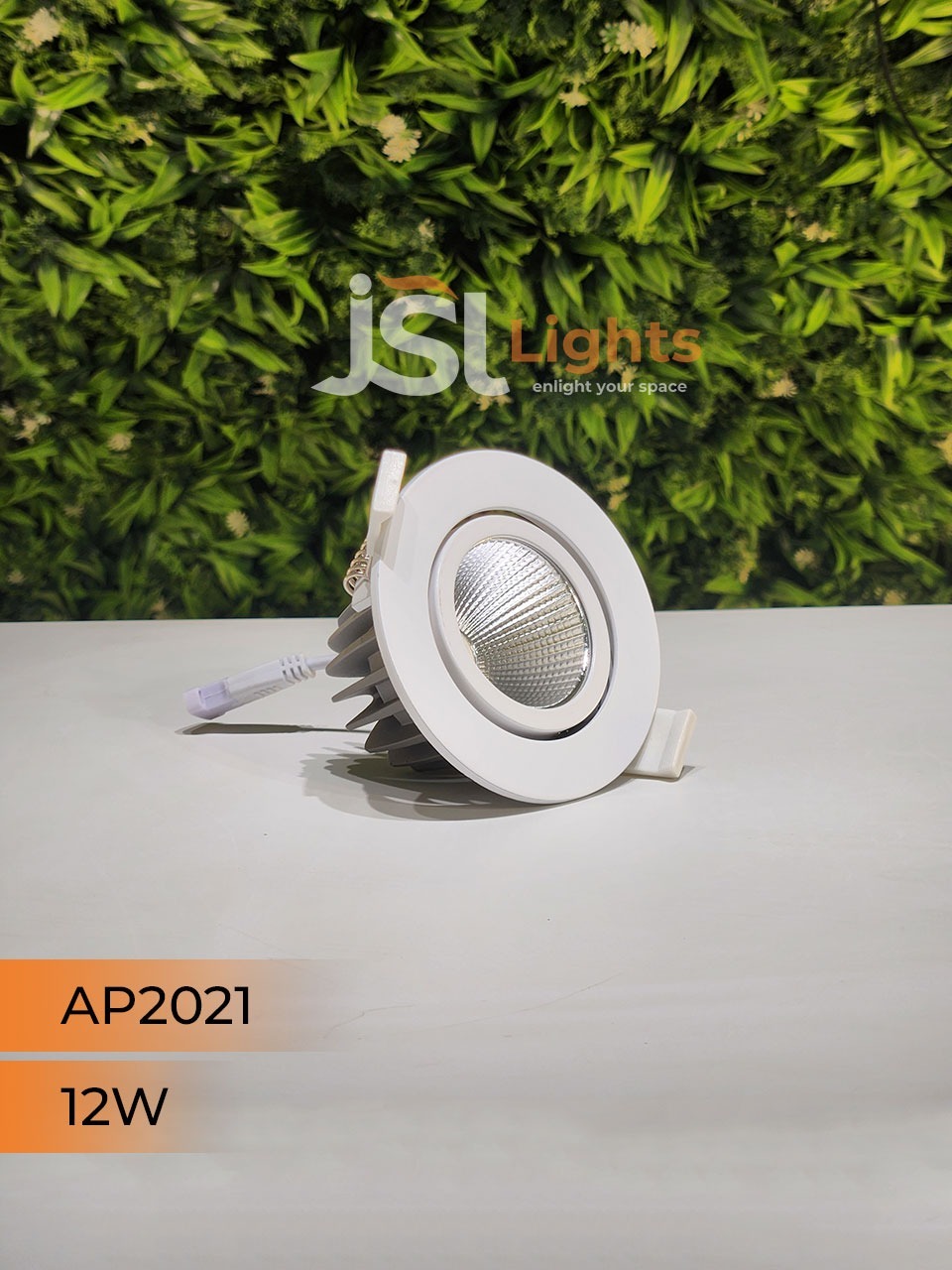 AP2021 12W White Recessed COB Spotlight