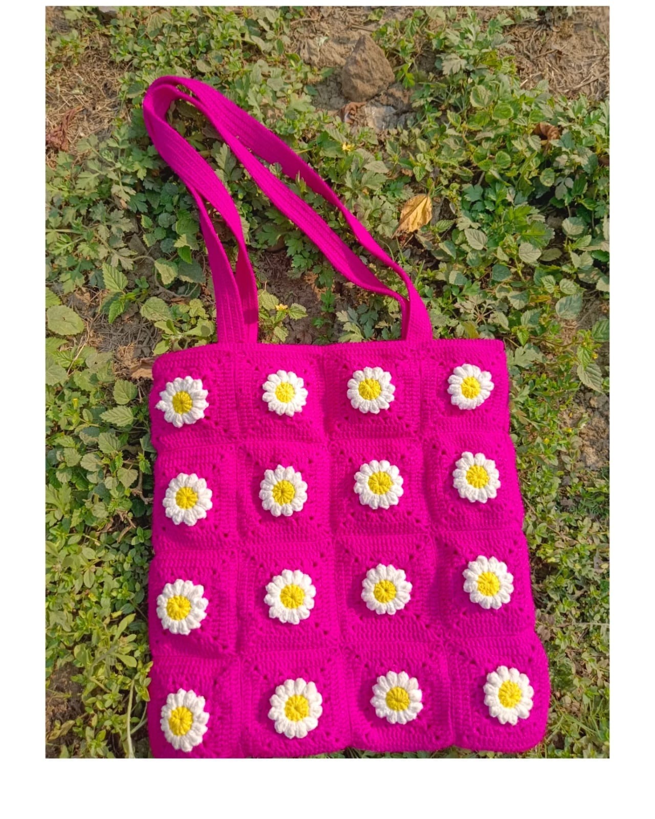 Crochet flower Shoulder Bag