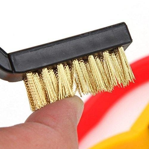 3 Pc Mini Wire Brush Set (Brass, Nylon, Stainless Steel Bristles)